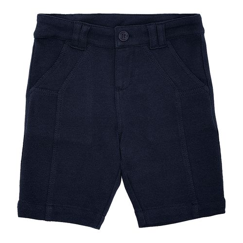 Bermuda Infantil Masculina Chloe com Recortes - AZUL MARINHO