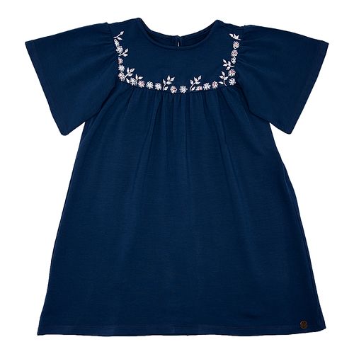 Vestido Infantil Feminino Malha - AZUL MARINHO