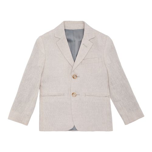 Blazer Infantil Masculino Puro Linho - NATURAL