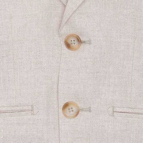 Blazer Infantil Masculino Puro Linho - NATURAL
