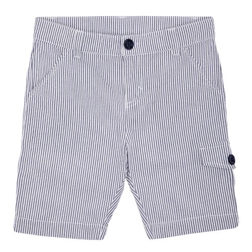 Bermuda Infantil Masculina Anarruga Listrada - AZUL MARINHO
