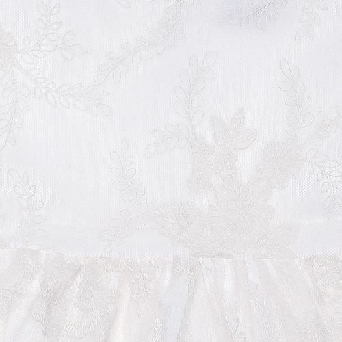 Vestido de Bebê Feminino Renda Dominique - BRANCO