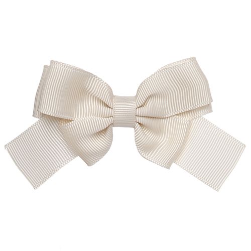 Laço de Cabelo Infantil Gorgurão - OFF WHITE