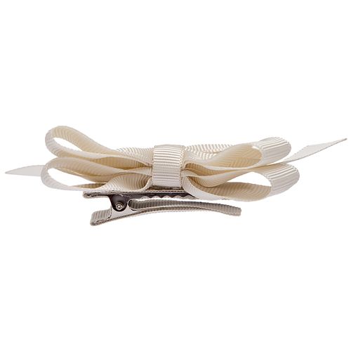 Laço de Cabelo Infantil Gorgurão - OFF WHITE