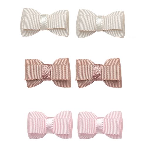 Kit de Lacinhos de Cabelo Bebê Gorgurão - ROSA/NAT/ROSE