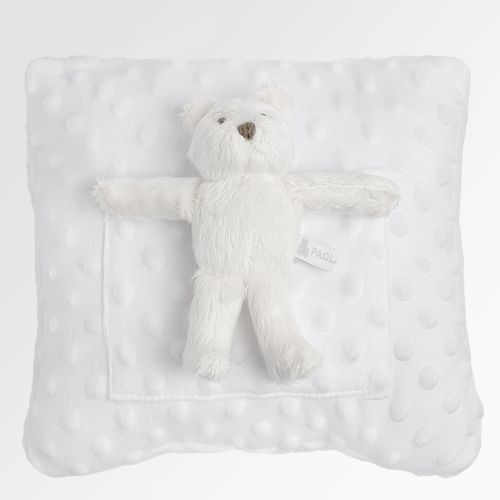 Almofada de Bebê Unissex Palla Ursinho - BRANCO