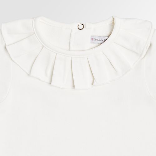 Blusa de Bebê Feminina Manga Curta - OFF WHITE
