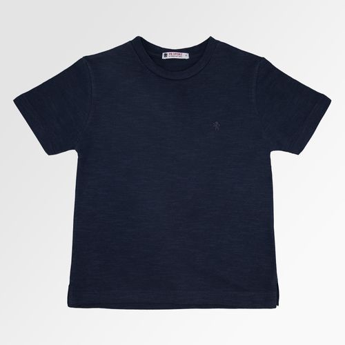 Camiseta Infantil Masculina Manga Curta Malha Flamê - AZUL MARINHO