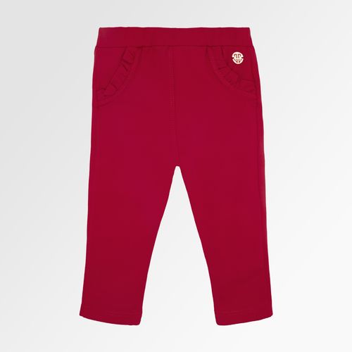 Legging de Bebê Feminina Suplex com Bolsos - VERMELHO
