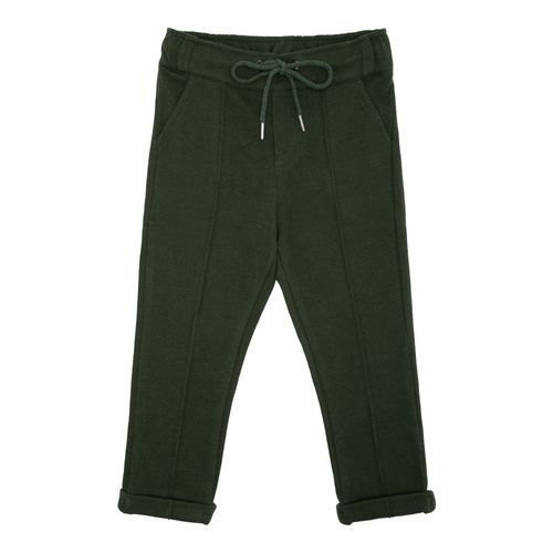 Calça Infantil Masculina com Frisos - VERDE