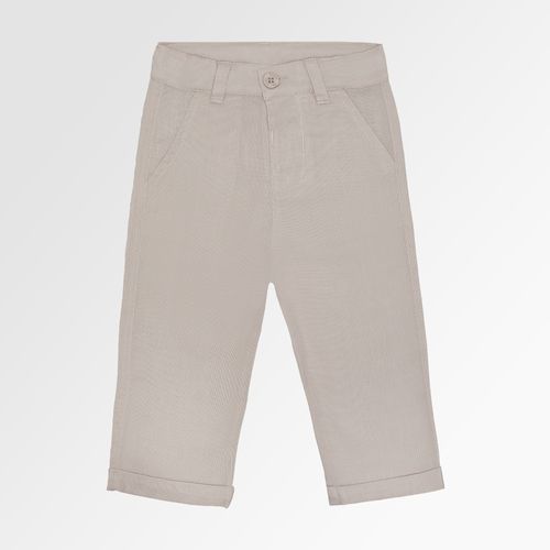 Calça de Bebê Masculina Oxfordine com Bolso - KAKI