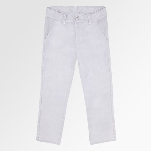 Calça Infantil Masculina Oxfordine com Bolso - CINZA