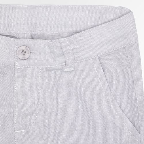 Calça Infantil Masculina Oxfordine com Bolso - CINZA