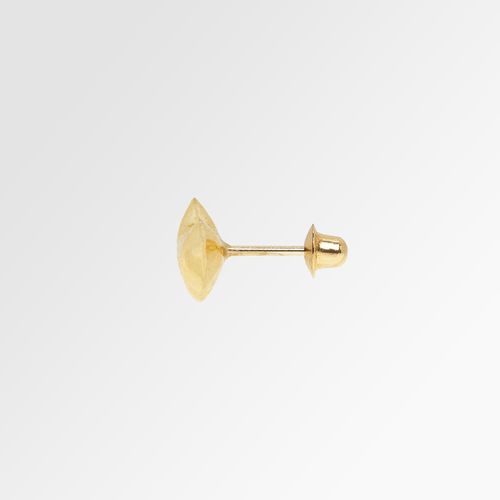 Brinco de Bebê Feminino Coração 4mm Ouro 18k - UNICO