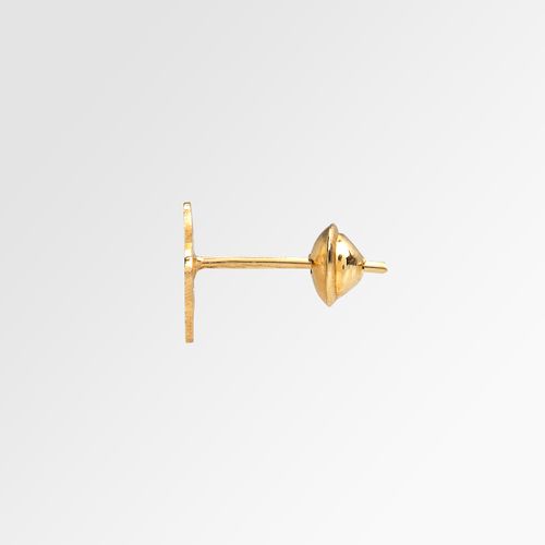 Brinco Infantil Feminino Patinha de Cachorro Ouro 18k - UNICO