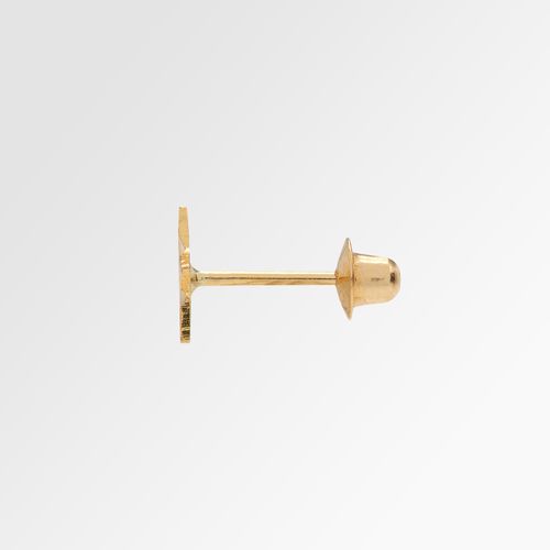 Brinco de Bebê Feminino Estrela Lapidada Ouro 18k - UNICO