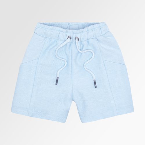 Bermuda de Bebê Masculina Moletinho Bio - AZUL