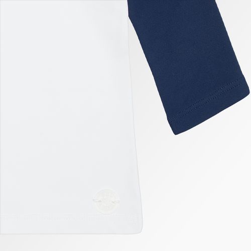 Camiseta de Bebê Masculina Manga Longa com Proteção UV50+ Bicolor - AZUL MARINHO