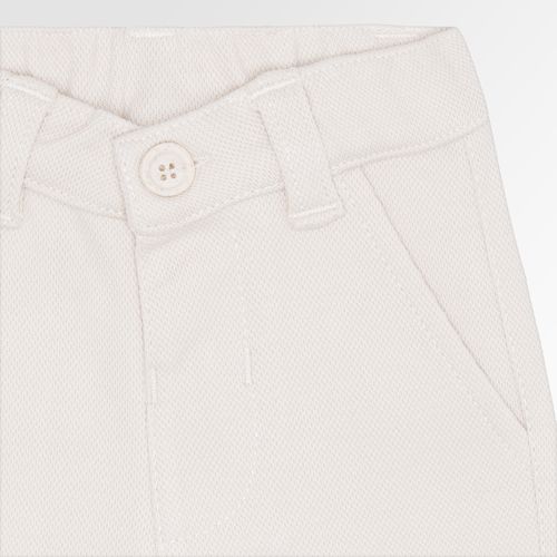 Calça de Bebê Masculina com Bolso - BEGE