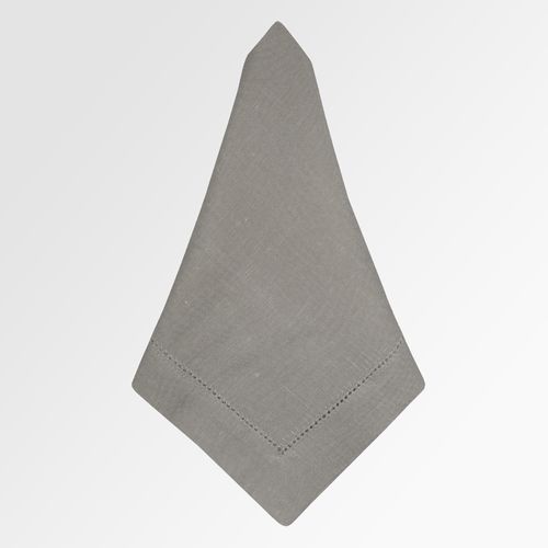 Guardanapo Linen Fresh com Bordado Ponto Ajour - KAKI