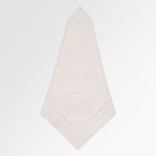 Guardanapo Linen Fresh com Bordado Ponto Ajour - NATURAL