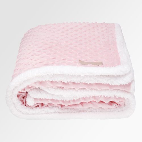 Cobertor de Bebê Double Sherpa - ROSA BEBE