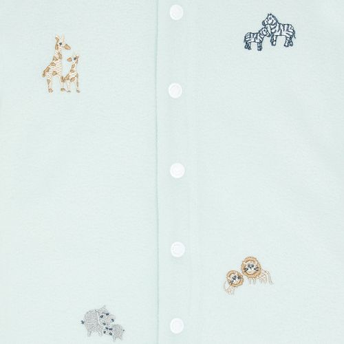 Macacão de Bebê Unissex Longo Microsoft Bordado Safári - VERDE