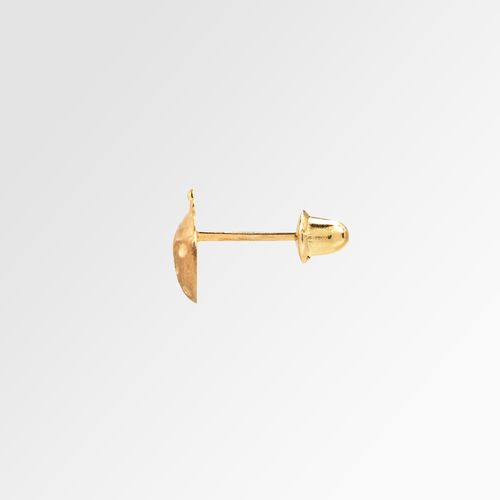Brinco de Bebê Feminino Joaninha Ouro Fosco 18k - UNICO