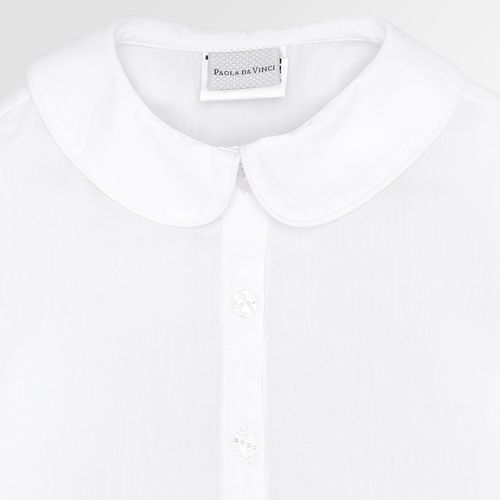 Bata de Bebê Feminino Manga Longa Body Algodão Egípcio - BRANCO