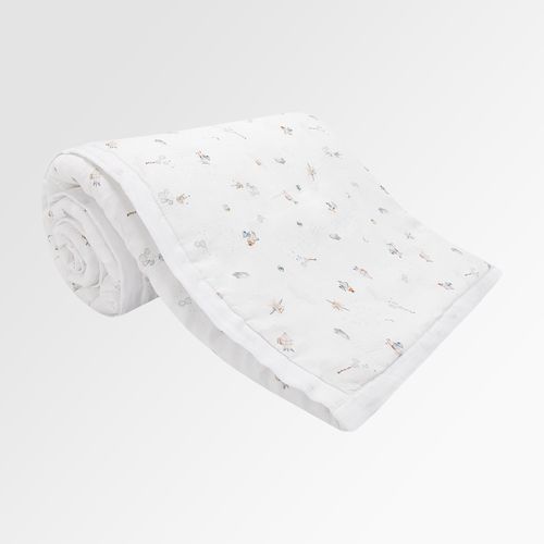 Colcha para Berço Puro Linho Lunare - BRANCO