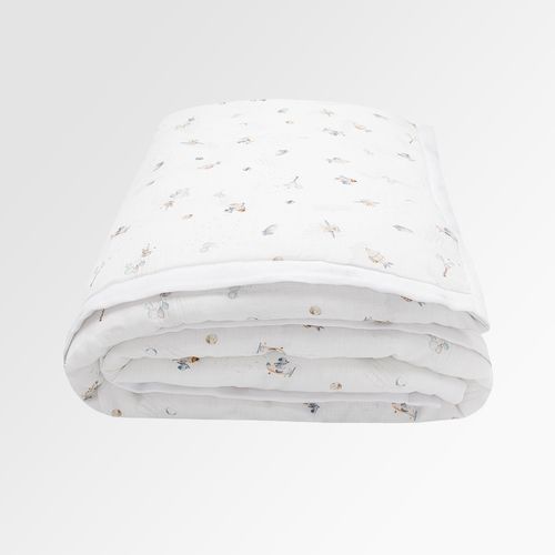 Colcha para Berço Puro Linho Lunare - BRANCO