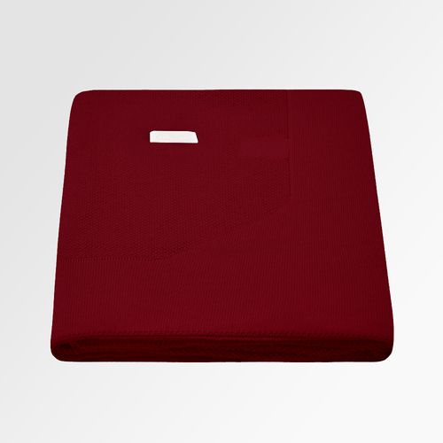 Manta de Bebê Acricotton Ponto Moldura - VERMELHO