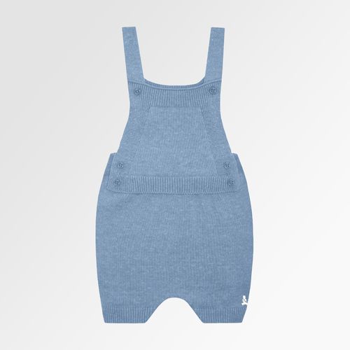 Romper de Bebê Masculino Tricot - AZUL