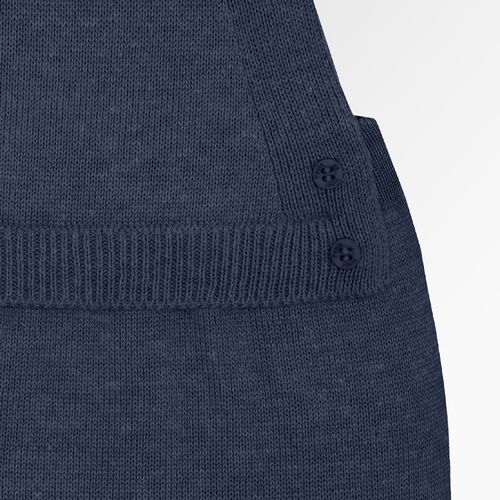 Romper de Bebê Masculino Tricot - AZUL JEANS