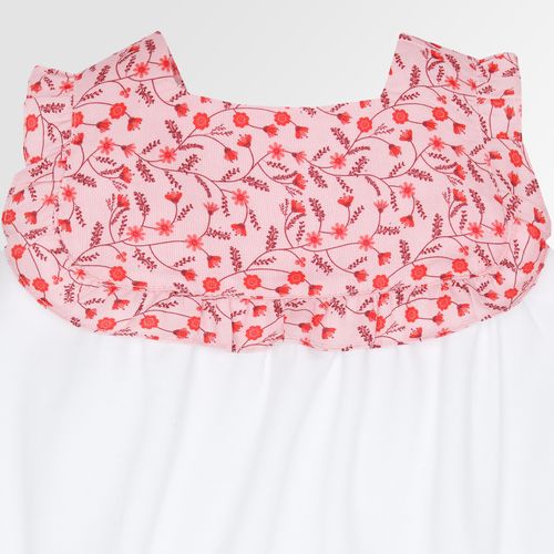 Macacão de Bebê Feminino Curto Fustão Artsy Moletom - ROSA