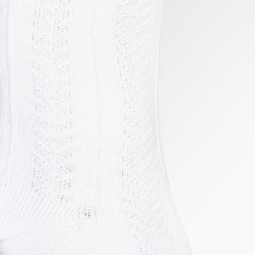 Meia Soquete Infantil Feminina com Texturas - BRANCO
