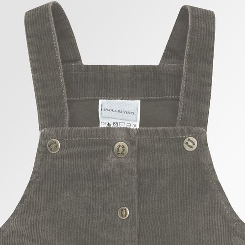 Jardineira de Bebê Masculina Veludo - VERDE