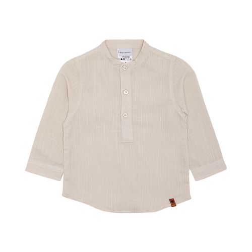 Bata de Bebê Masculina Manga Longa Linte - KAKI