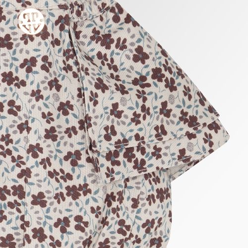 Romper de Bebê Feminino Fustão com Babados Estampa Majestic - CRU