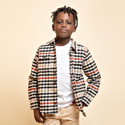 Camiseta Infantil Masculina Malha Manga Longa - BRANCO
