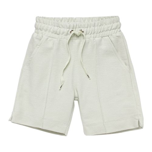 Bermuda Infantil Masculina Moletom Bio com Friso - VERDE