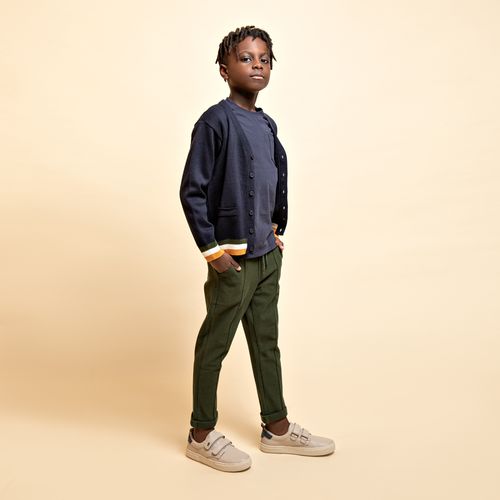 Camiseta Infantil Masculina Malha Manga Longa - AZUL MARINHO