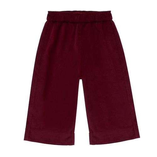 Calça Infantil Feminina Pantacourt - BORDO