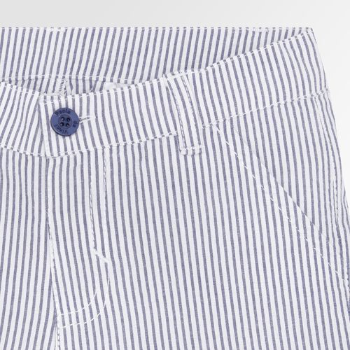 Bermuda de Bebê Masculina Anarruga Listrada - AZUL MARINHO