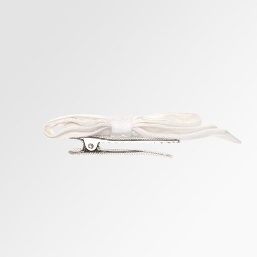 Conjunto de Laços de Cabelo Bebê Cambraia 2 Pontas - BCO/AM/VDE