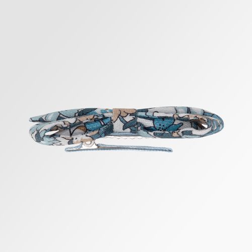 Conjunto de Laços de Cabelo Bebê Feminino Fustão Estampas - ESTAMP AZUL