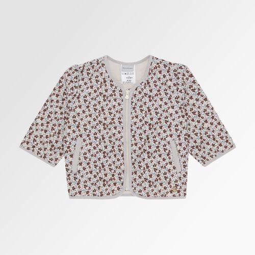 Casaco de Bebê Feminino Matelassê Estampa Majestic - OFF WHITE