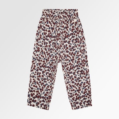 Calça de Bebê Feminina Fustão Estampa Cherry - CRU