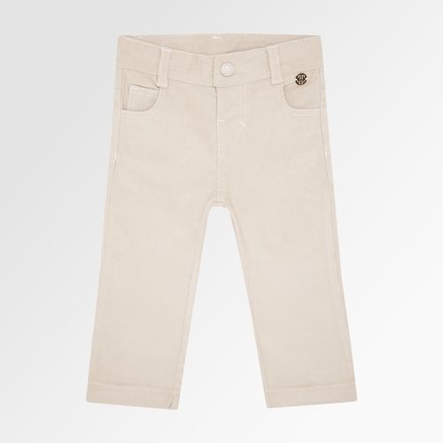 Calça de Bebê Feminina Veludo Flare - CRU