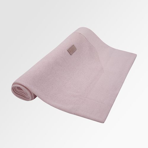 Manta de Berço Acricotton Ponto Moldura - ROSE